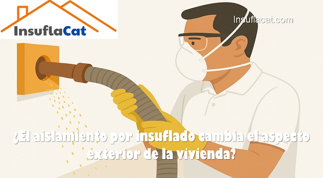 El aislamiento por insuflado cambia el aspecto exterior de la vivienda