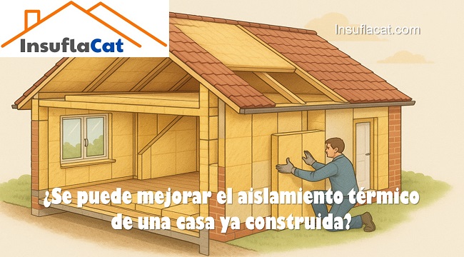 Se puede mejorar el aislamiento térmico de una casa ya construida