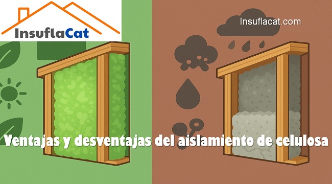 Ventajas y desventajas del aislamiento de celulosa
