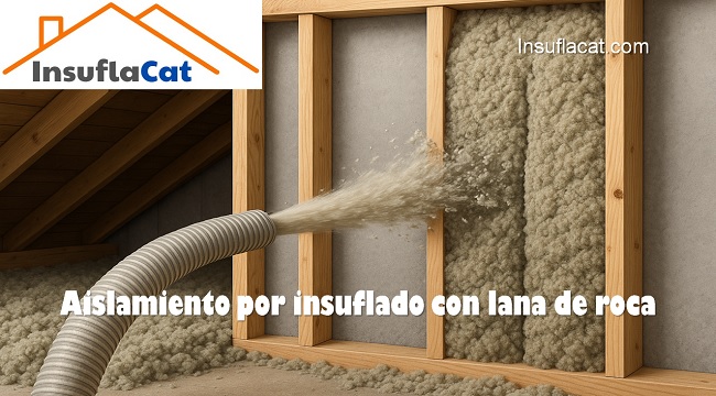 aislamiento por insuflado con lana de roca