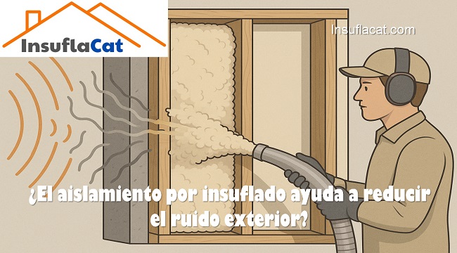 El aislamiento por insuflado ayuda a reducir el ruido exterior