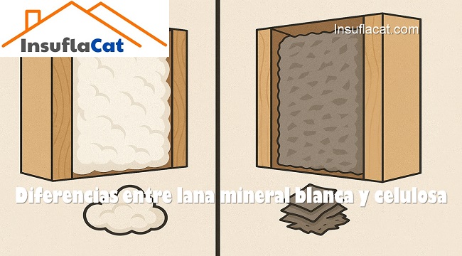 diferencias entre lana mineral blanca y celulosa