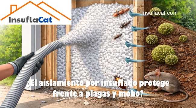 El aislamiento por insuflado protege frente a plagas y moho