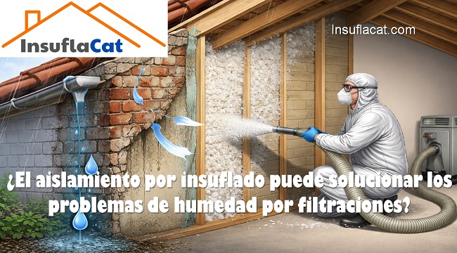 El aislamiento por insuflado puede solucionar los problemas de humedad por filtraciones