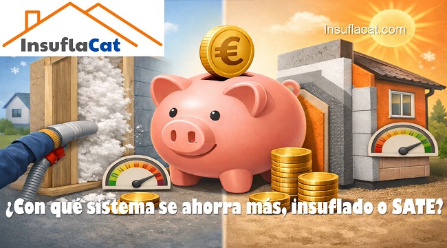 Con qué sistema se ahorra más insuflado o SATE