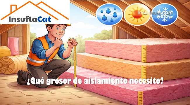 que grosor de aislamiento necesito